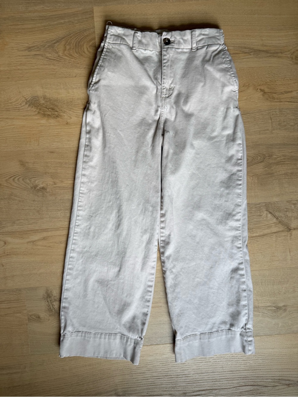 bagatelle Light Beige Cropped Ankle Pants